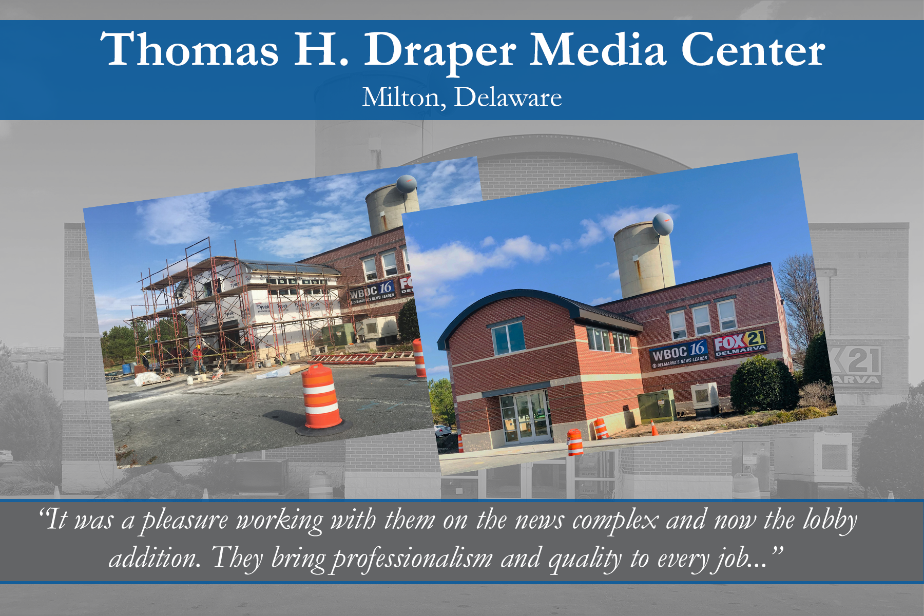 Gillis Gilkerson to Complete Thomas H. Draper Media Center by January 2020